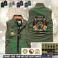 Personalized Ireland Solider/ Veteran With Name & Rank Sleeveless Jacket Multicolor - 17595360