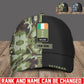 Personalized Rank And Name Ireland Soldier/Veterans Baseball Cap - 17734464
