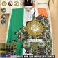 Personalized Ireland Soldier/ Veteran With Rank And  Name Fleece Blanket 3D Printed - 17607456