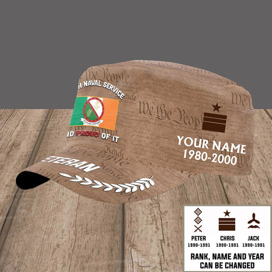 Personalized Ireland Soldier/ Veteran With Name, Year And Rank Military Cap - 17495136