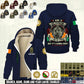 Personalized Ireland Soldier/ Veteran With Name And Rank Hoodie Zip Velvet Coat - 17552160