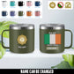 Personalized Ireland Soldier/ Veteran With Name  Stainless Steel Coffee Mug Printed - 1761177602