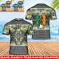 Personalized Ireland Soldier/Veteran Camo with Rank, Name & Year T-Shirt All Over Printed - 17738784
