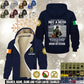 Personalized Ireland Soldier/ Veteran With Name And Rank Hoodie Zip Velvet Coat - 17559936