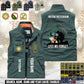 Personalized Ireland Soldier/ Veteran With Name & Rank Sleeveless Jacket Multicolor - 17632512