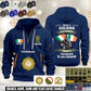 Personalized Ireland Soldier/ Veteran With Name, Year And Rank Zip Hoodie Multicolor - 17563392