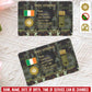 Personalized Ireland Soldier/ Veteran With Rank, Name And Year Aluminum Wallet Card - 17637696