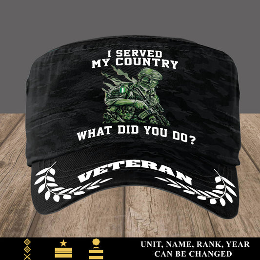 Personalized Ireland Soldier/ Veteran With Name, Year And Rank Military Cap -17496000