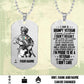 Personalized Ireland Soldier/Veteran with Rank And Name Dog Tag Necklace - 17477856
