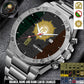 Personalized Ireland Soldier/ Veteran With Name And Year Gentleman Stainless Steel Watch - 17559072