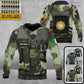 Personalized Ireland Soldier/ Veteran Camo With Name And Rank Hoodie 3D Printed  - 17049312