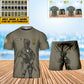 Personalized Ireland Soldier/ Veteran Camo With Name And Rank Combo T-Shirt + Short 3D Printed  - 17133120