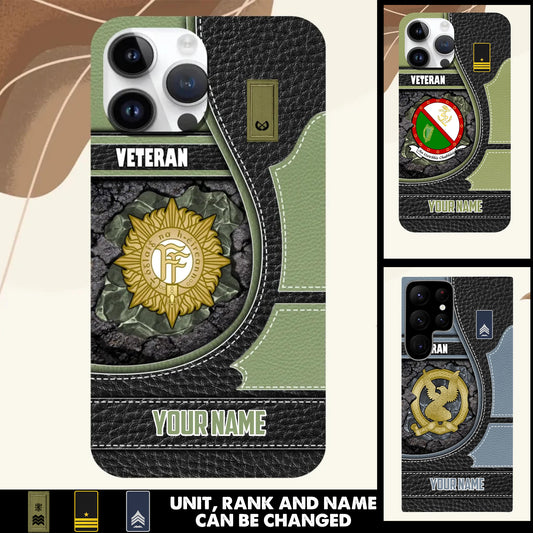 Personalized Ireland Soldier/Veterans With Rank And Name Phone Case Printed - 17404416