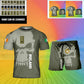 Personalized Ireland Soldier/ Veteran Camo With  Rank Combo T-Shirt + Short 3D Printed  - 17121024