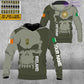 Personalized Ireland Soldier/ Veteran Camo With Name And Rank Hoodie 3D Printed  - 1602240001