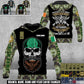 Personalized Ireland Soldier/Veteran Camo with Name and Rank Hoodie All Over Printed - 17410464