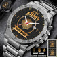 Personalized Ireland Soldier/ Veteran With Name And Rank Gentleman Stainless Steel Watch - 17424288