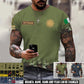 Personalized Ireland Soldier/Veteran Camo with Name, Year and Rank T-Shirt All Over Printed - 17407872