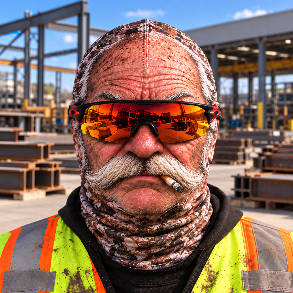 Ironworker funny face balaclava - Style 1