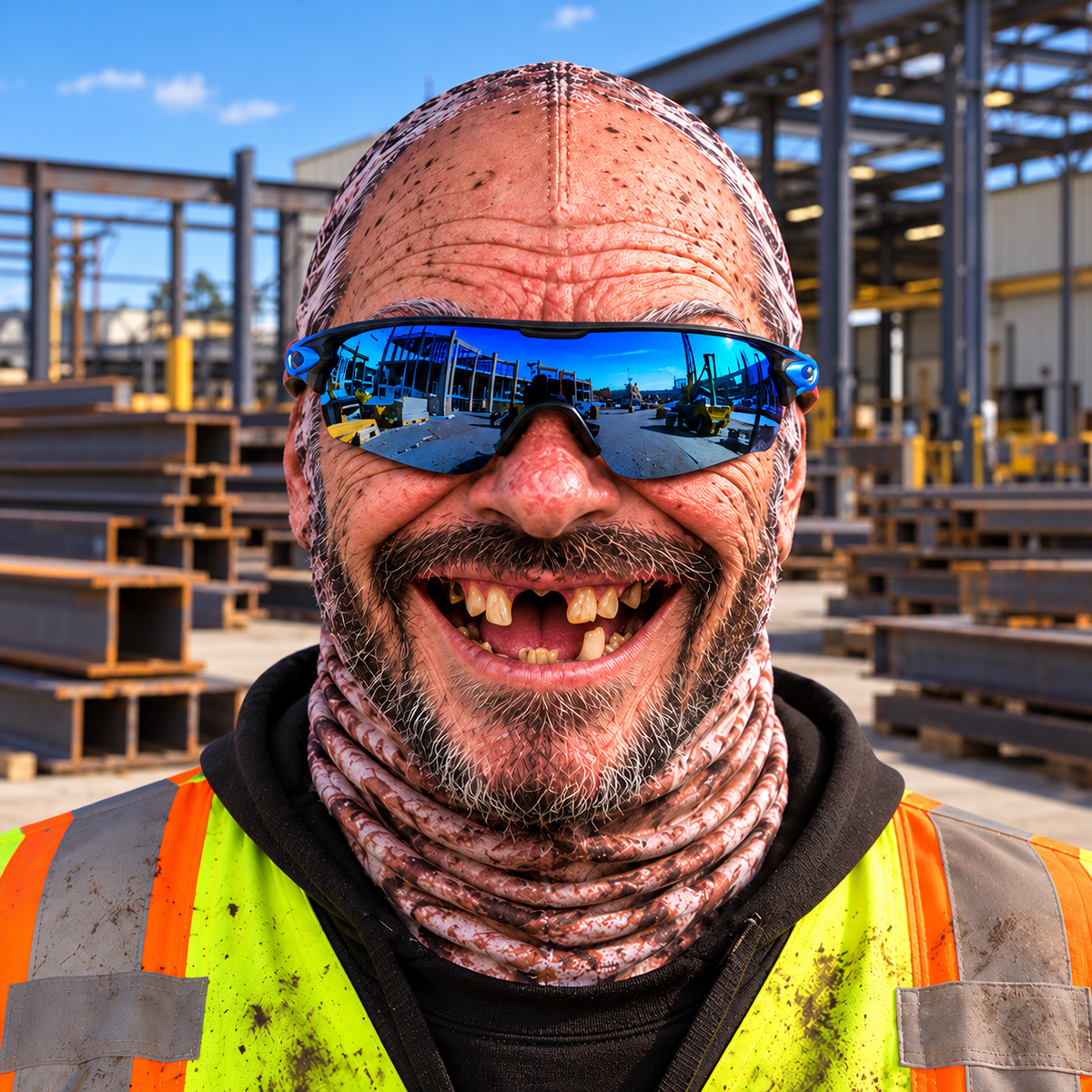 Ironworker funny face balaclava - Style 2