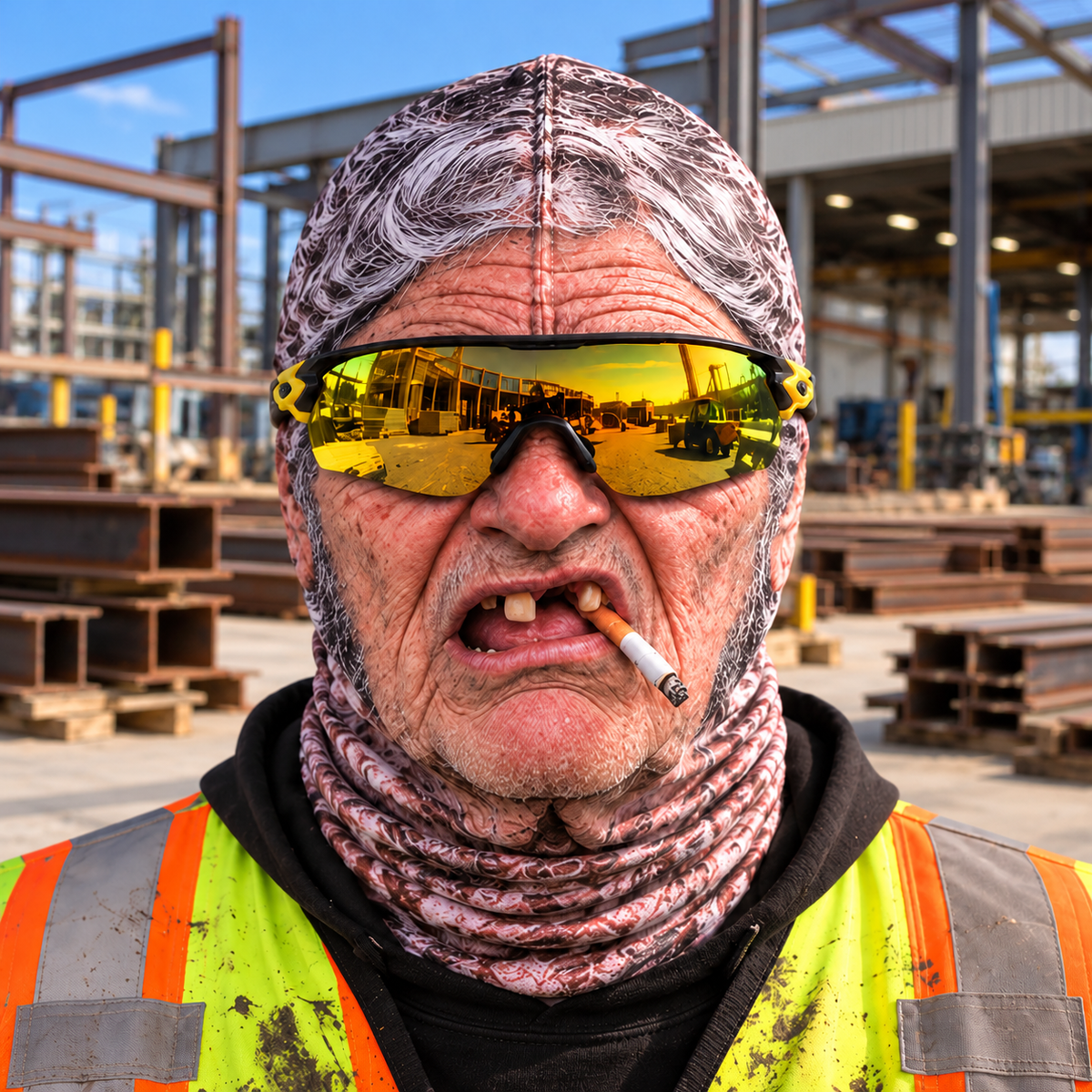 Ironworker funny face balaclava - Style 3