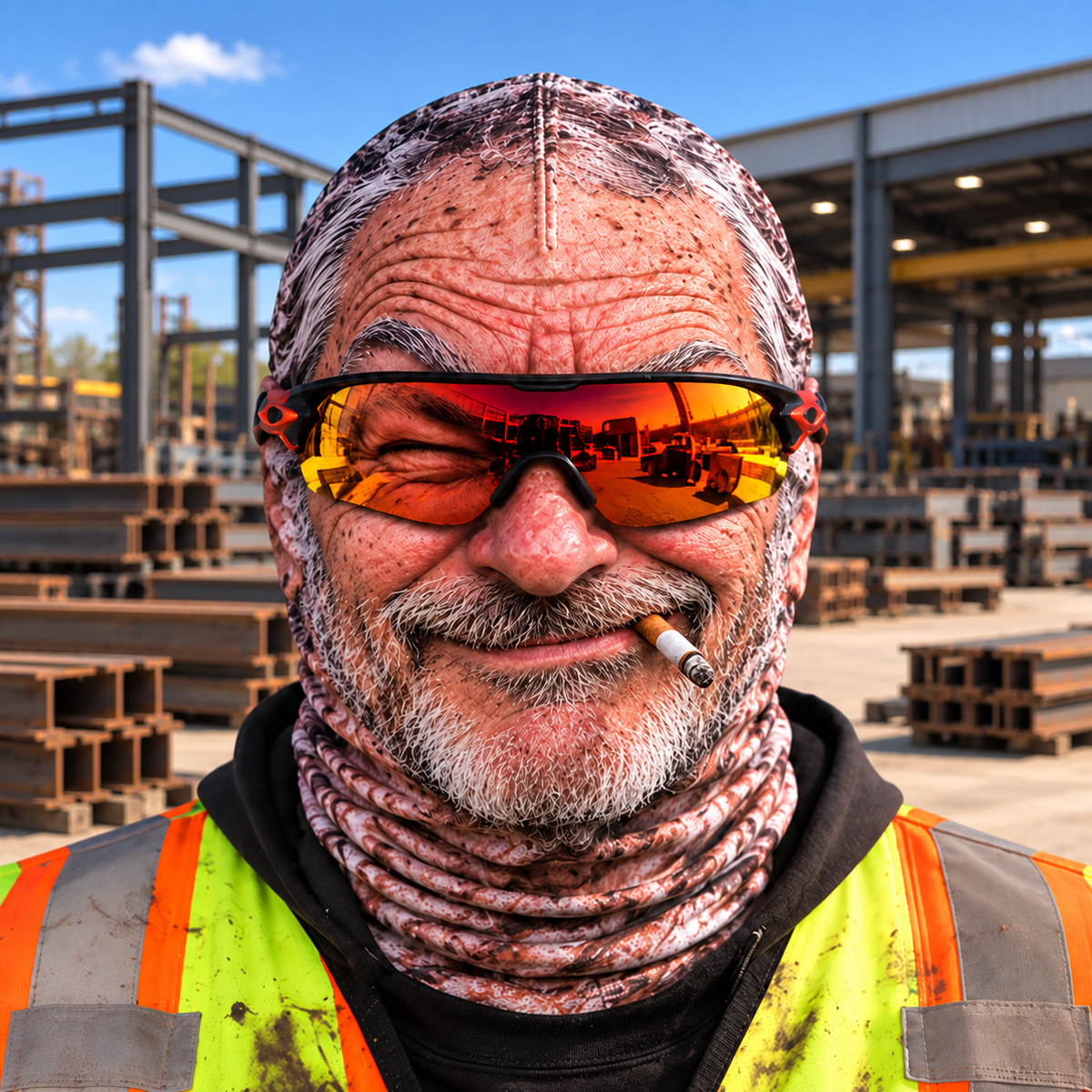 Ironworker funny face balaclava - Style 4