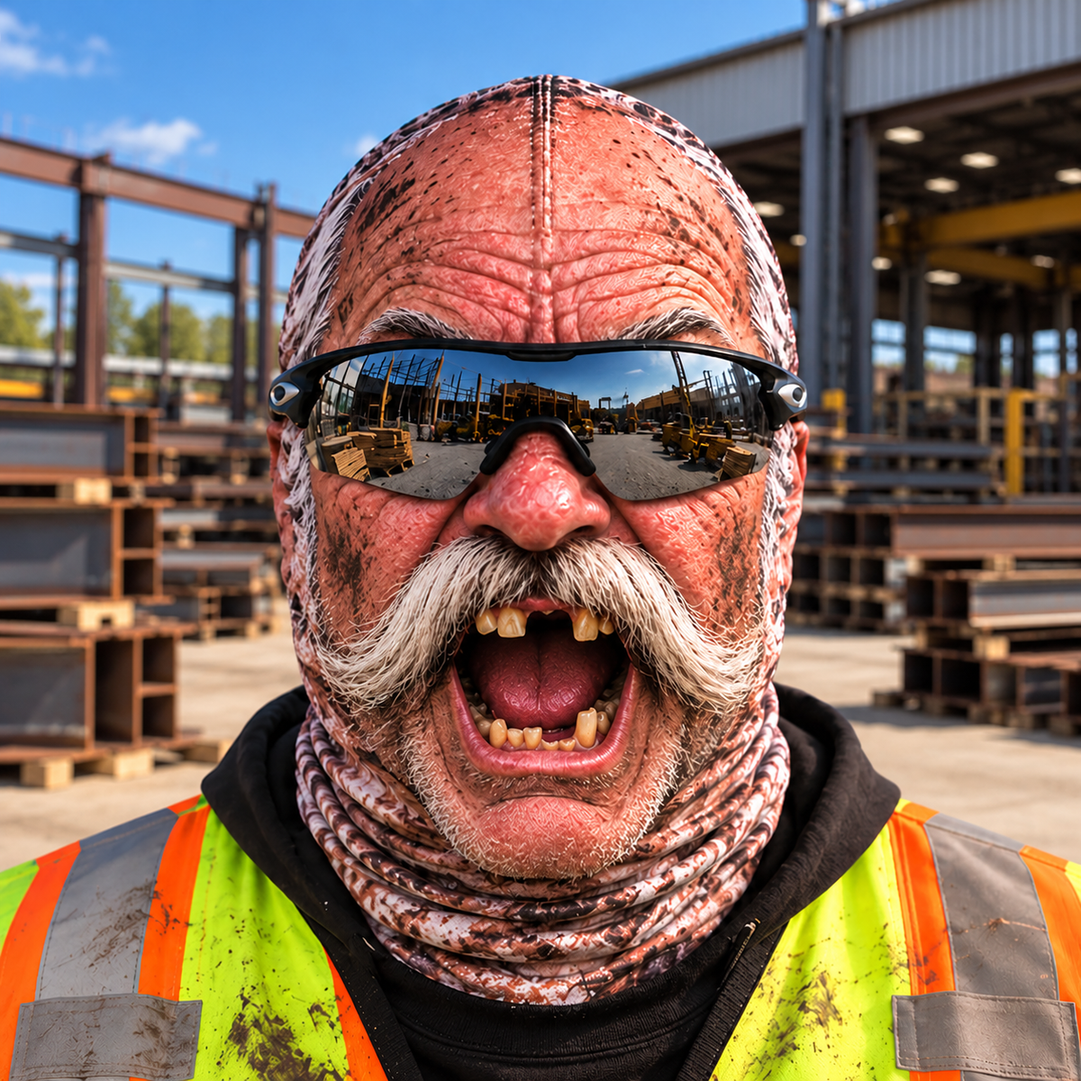 Ironworker funny face balaclava - Style 6