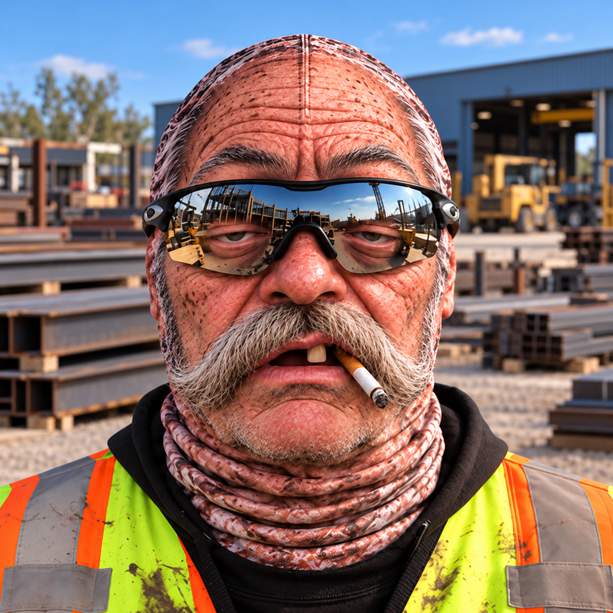 Ironworker funny face balaclava - Style 8