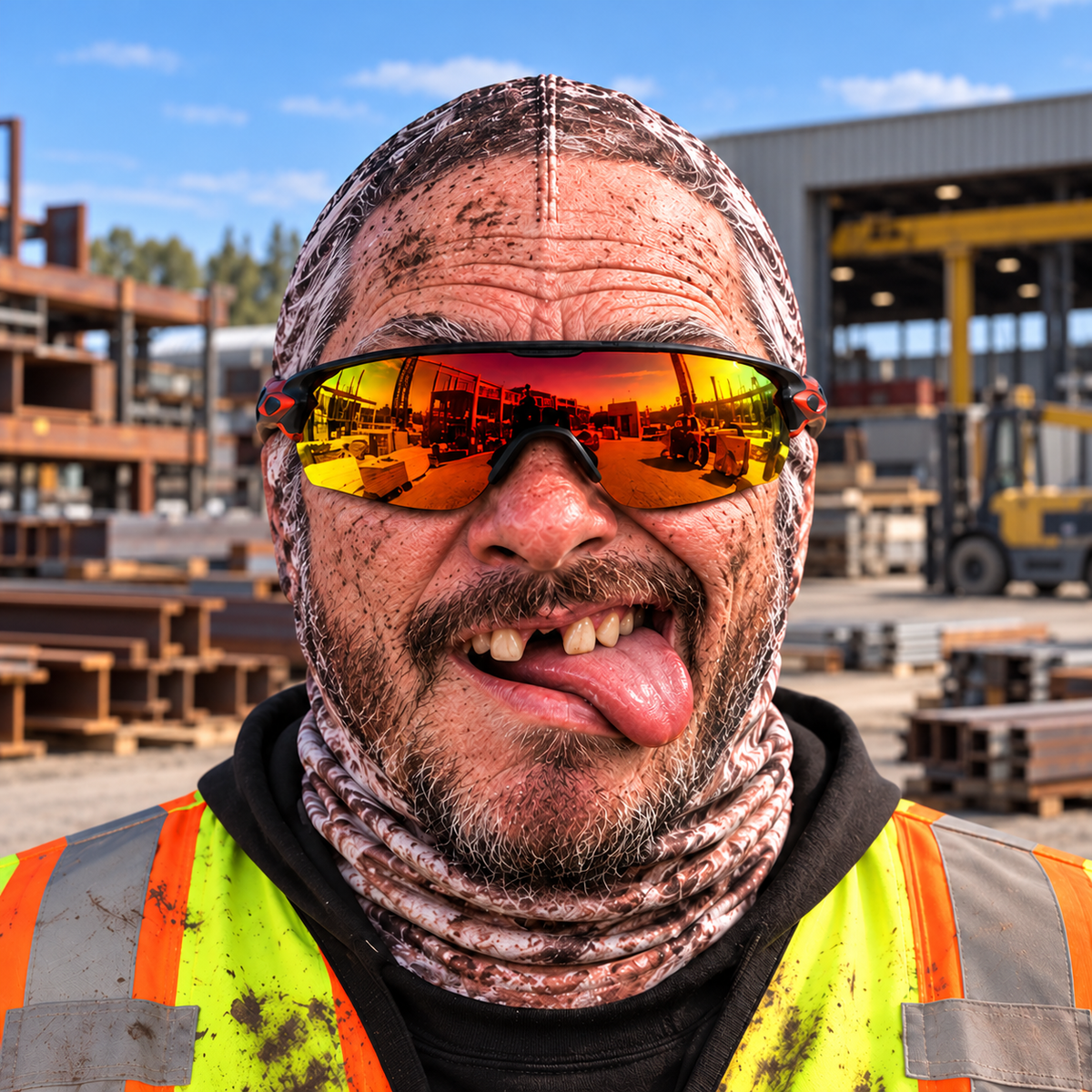 Ironworker funny face balaclava - Style 9