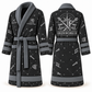 Personalized Ironworker Bathrobe - Night Shift slate front and back view