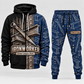 ironworker full-zip hoodie and matching joggers - navy catalog view