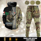 Personalized Italy Soldier/Veteran Camo with Rank And Name Combo Zip Hoodie + Jogger - 17616960