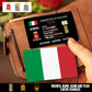 Personalized Italy Soldier/ Veteran With Rank, Name And Year Aluminum Wallet Card - 17521920