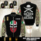Giacca Bomber Camo Veterano Italiano – Personalizzata con Nome & Grado - 17580672