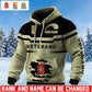 Personalized Italy Soldier/ Veteran With Rank And Name 3D Waffle Hoodie - 17695584