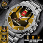 Personalized Italy Soldier/ Veteran With Name And Rank Gentleman Stainless Steel Watch - 17485632