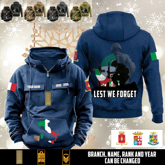 Personalized Italy Soldier/Veteran Vintage Hoodie All Over Printed - 1760486402