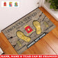 Personalized Italy Soldier/ Veteran Camo With Rank, Name and Year Doormat 3D Printed - 17747424