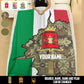 Personalized Italy Soldier/ Veteran With Rank And  Name Fleece Blanket 3D Printed - 17607456