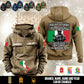 Personalized Italy Soldier/Veteran Vintage Hoodie All Over Printed - 1760313603