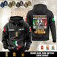 Personalized Italy Soldier/Veteran Vintage Hoodie All Over Printed - 1760400002