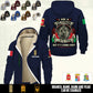 Personalized Italy Soldier/ Veteran With Name And Rank Hoodie Zip Velvet Coat - 17552160