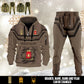 Italy 3D Half Zip Hoodie + Jogger Combo – Personalized with Name & Rank - 17504640