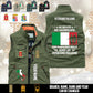 Personalized Italy Soldier/ Veteran With Name & Rank Sleeveless Jacket Multicolor - 17633376