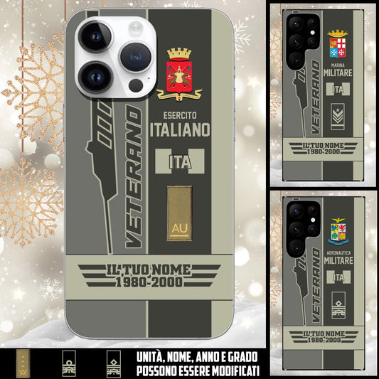 Custodia per Telefono Militare Italiano – Personalizzabile con Nome, Grado & Anno - 17579808