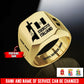 Personalized Italy Soldier/Veteran with Name and Rank Engraved Men’s Ring - 17653248