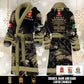 Personalized Rank And Name Italy Soldier/Veterans Bathrobe - 1765238401