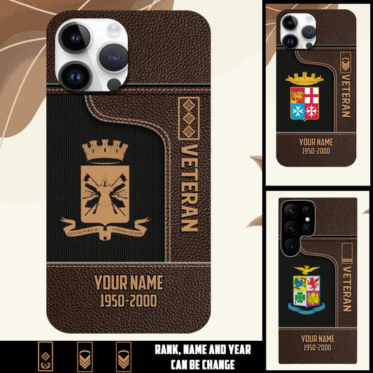 Personalized Italy Soldier/Veterans With Rank, Year And Name Phone Case Printed - 17394048