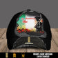 Personalized Rank And Name Italy Soldier/Veterans Baseball Cap - 17680896
