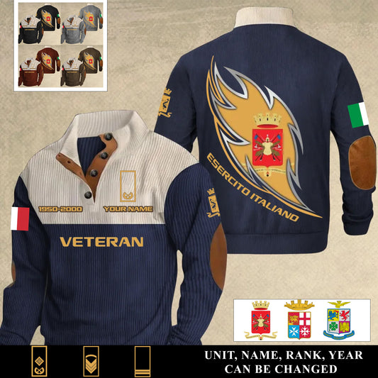 Personalized Italy Soldier/ Veteran With Name, Year And Rank Sports Sweatshirt - 17400960